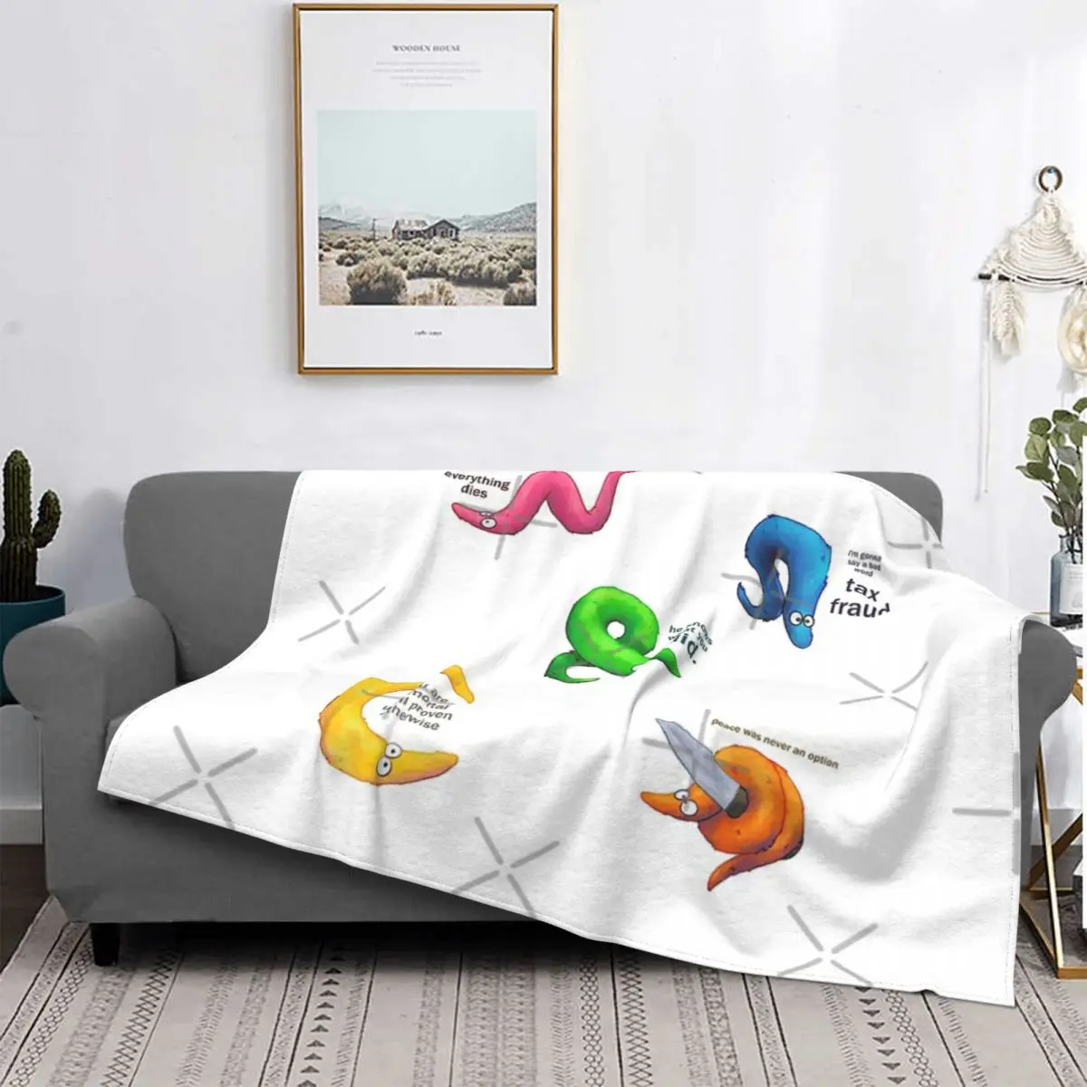 Manta de gusanos en cuerdas, colcha para cama a cuadros, manta de Anime a cuadros, manta de lana
Manta de gusanos en cuerdas, colcha para cama a cuadros, manta de Anime a cuadros, manta de lana