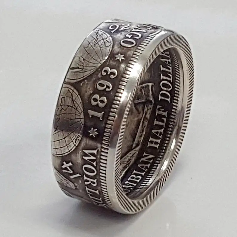 Vintage Silver Plated Morgan Coin Particular Year Dollar Engraved Band Ring For Mens Souvenir Collection Jewelry Gifts H4Z301 
Vintage Silver Plated Morgan Coin Particular Year Dollar Engraved Band Ring For Mens Souvenir Collection Jewelry Gifts H4Z301