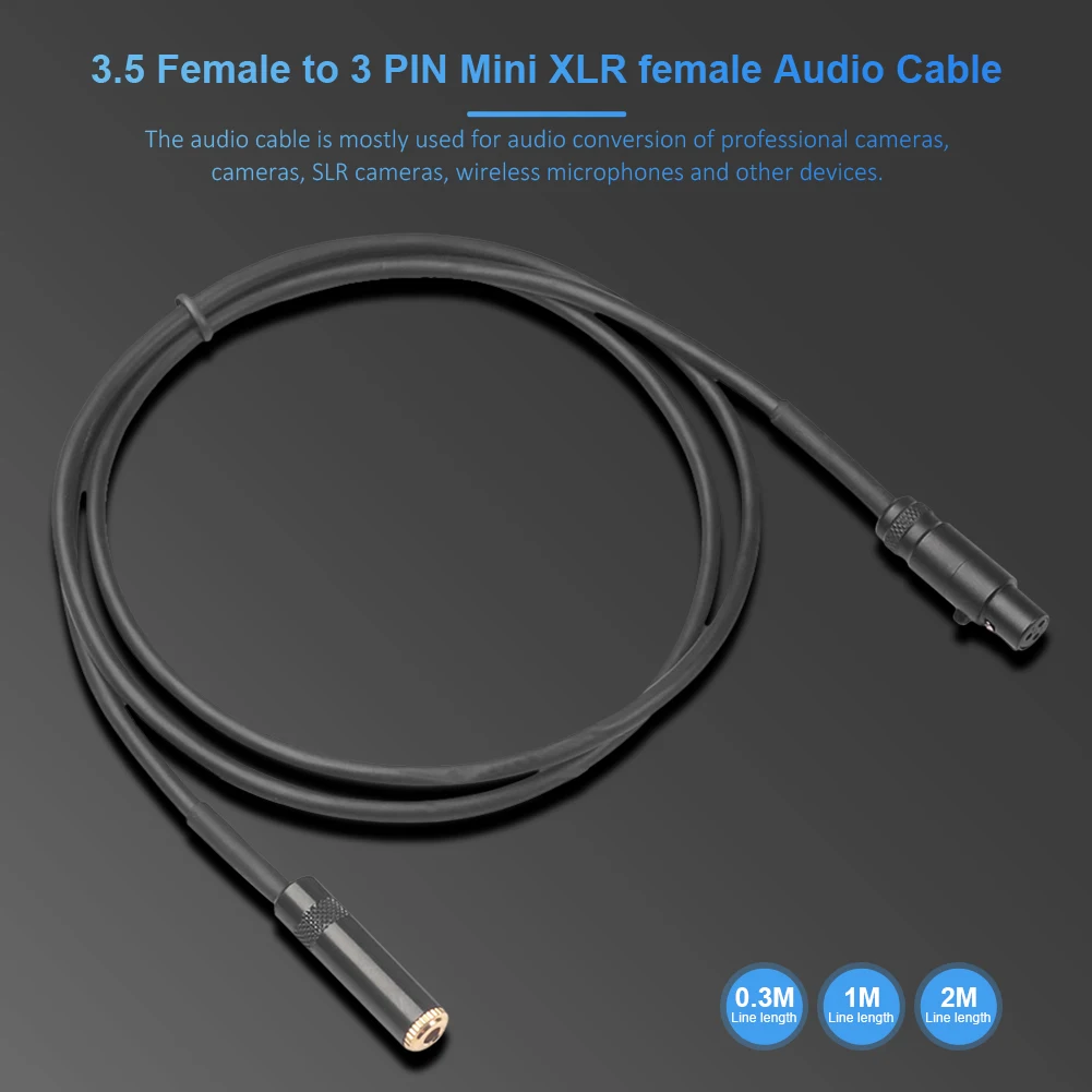 Двойной экранированный аудио кабель 3 5 Женский к Мини XLR TC227SA105 для зеркальных