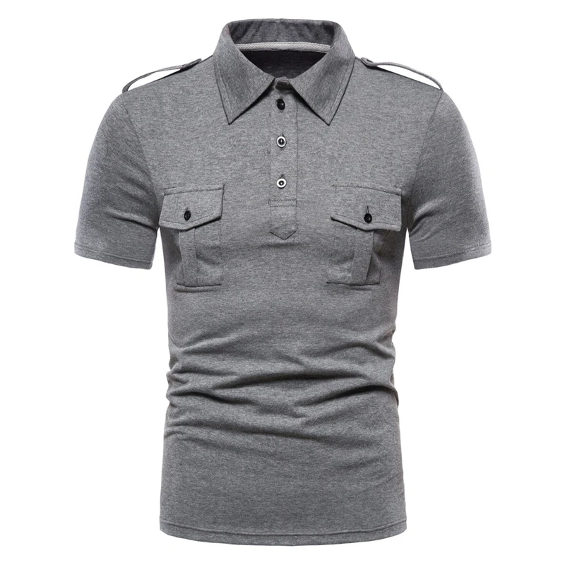 Brand Polos Shirt Men Short Sleeves Polos Shirt Solid Cotton New Summer Men's Clothing Military Double Pocket Polos para hombre
Brand Polos Shirt Men Short Sleeves Polos Shirt Solid Cotton New Summer Men's Clothing Military Double Pocket Polos para hombre