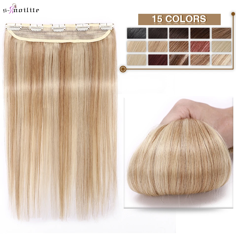 S-noilite 40-60g 8"-24" Clip In Hair Extensions Human Hair Natural Extension Hair Clip 1pc 3/4 Full Head Clip In Natural Hair 
S-noilite 40-60g 8"-24" Clip In Hair Extensions Human Hair Natural Extension Hair Clip 1pc 3/4 Full Head Clip In Natural Hair