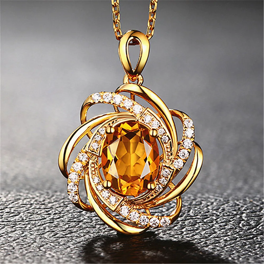 2 Carats Yellow Crystal Citrine Gemstones Diamonds Pendant Necklaces For Women Gold Tone Choker Chain Jewelry Bijoux Bague Gifts
2 Carats Yellow Crystal Citrine Gemstones Diamonds Pendant Necklaces For Women Gold Tone Choker Chain Jewelry Bijoux Bague Gifts
