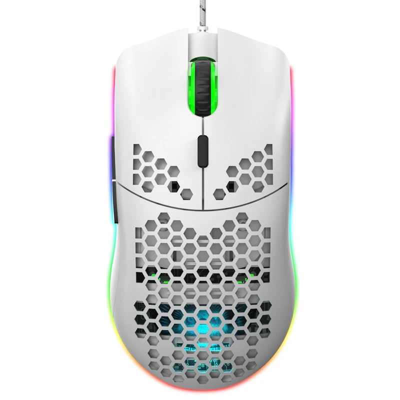 J900 6400DPI Adjustable 6 Buttons Gamer USB Wired Honeycomb Hollow Mouse PC Laptop Hollow-out RGB Gaming Mouse
J900 6400DPI Adjustable 6 Buttons Gamer USB Wired Honeycomb Hollow Mouse PC Laptop Hollow-out RGB Gaming Mouse