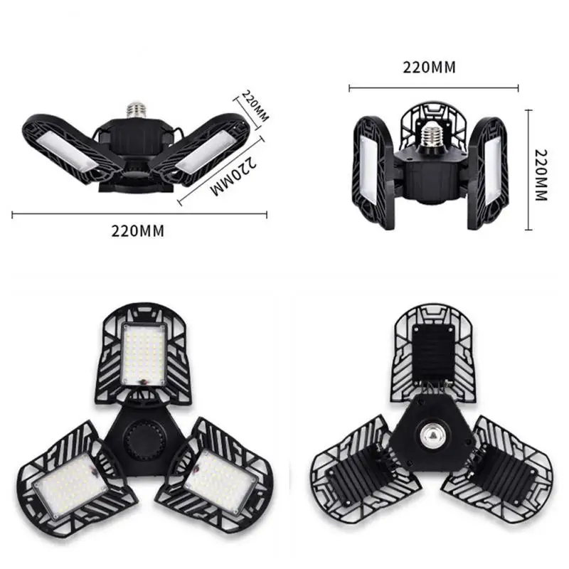60W LED Garage Light 144 LED 220V Deformable Lumens Ceiling Light Led Mining Lamps For Parking Warehouse Industrial Basement
60W LED Garage Light 144 LED 220V Deformable Lumens Ceiling Light Led Mining Lamps For Parking Warehouse Industrial Basement