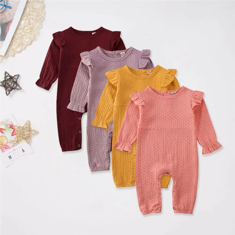 Goocheer Autumn Cotton Fashion Newborn Kids Baby Girl Clothes Dot Romper Ruffle Jumpsuit Bodysuit Outfits
Goocheer Autumn Cotton Fashion Newborn Kids Baby Girl Clothes Dot Romper Ruffle Jumpsuit Bodysuit Outfits