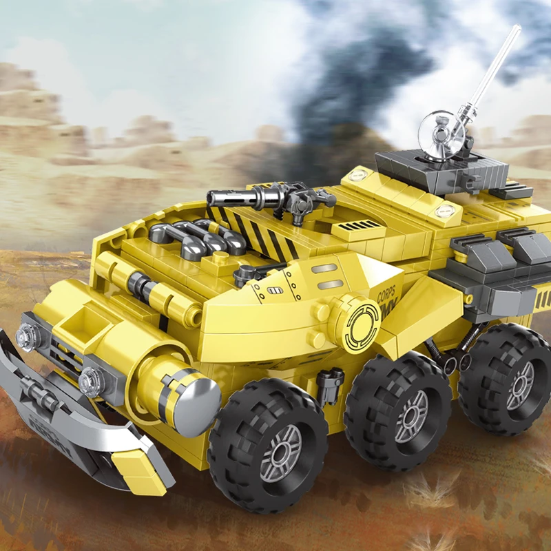 AUSINI Armored Combat Vehicle Car Toys for Boys Building Blocks Model Trucks Tank Soldier Figures Bricks for Children Block Toy
AUSINI Armored Combat Vehicle Car Toys for Boys Building Blocks Model Trucks Tank Soldier Figures Bricks for Children Block Toy