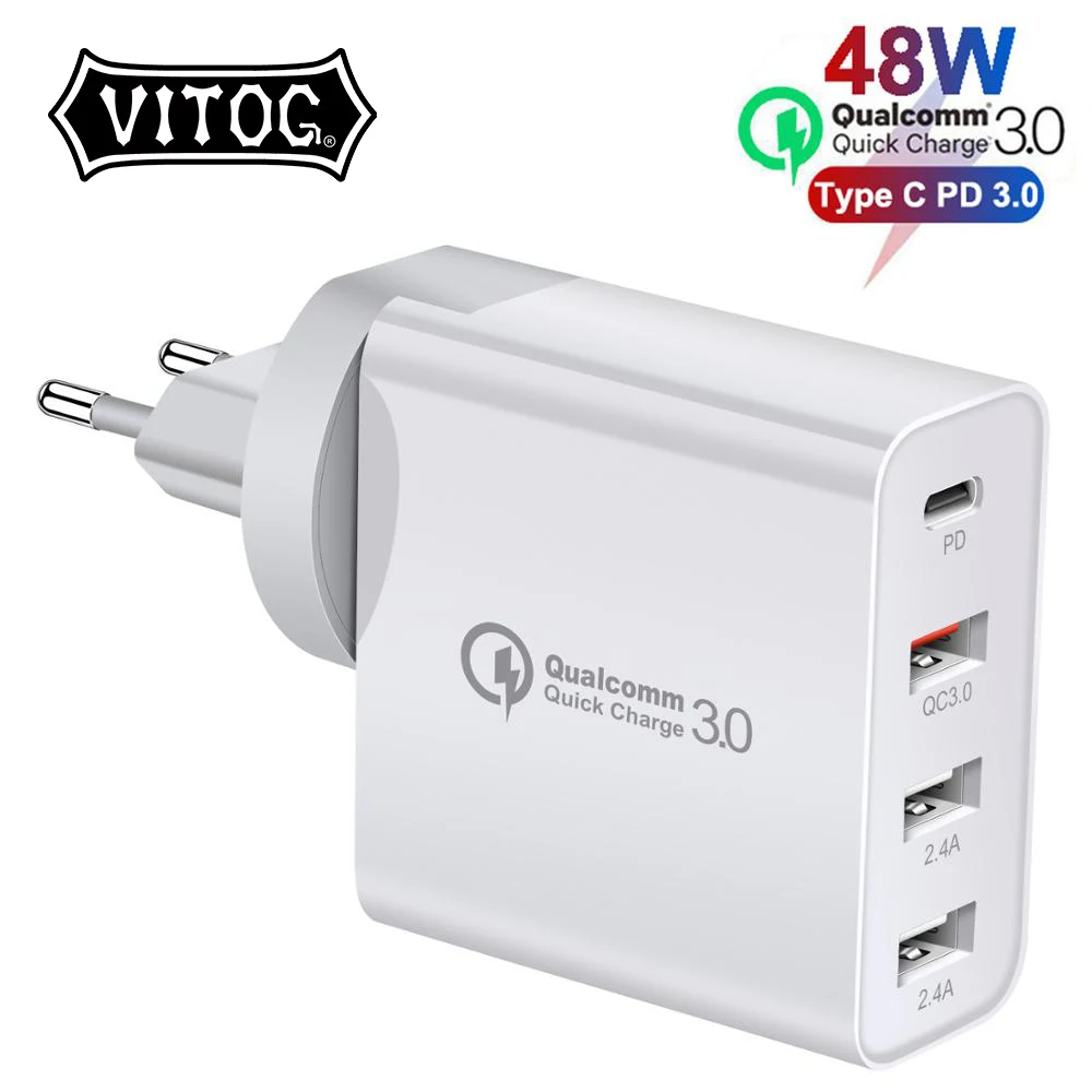 48W Quick Charger Type C USB PD Charger for Samsung iPhone XS Max Huawei iPad Pro QC 3.0 Fast Wall Charger US EU Plug Adapter
48W Quick Charger Type C USB PD Charger for Samsung iPhone XS Max Huawei iPad Pro QC 3.0 Fast Wall Charger US EU Plug Adapter