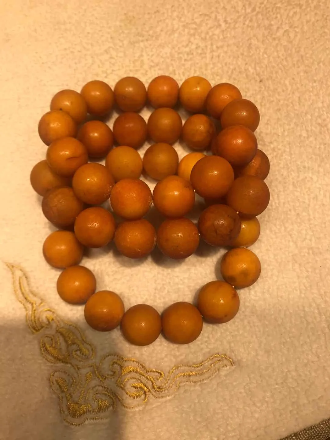 Genunine amber bracelet 33 beads Prayer amber bracelets for women men swimming in salt water real amber 15.5mm
Genunine amber bracelet 33 beads Prayer amber bracelets for women men swimming in salt water real amber 15.5mm