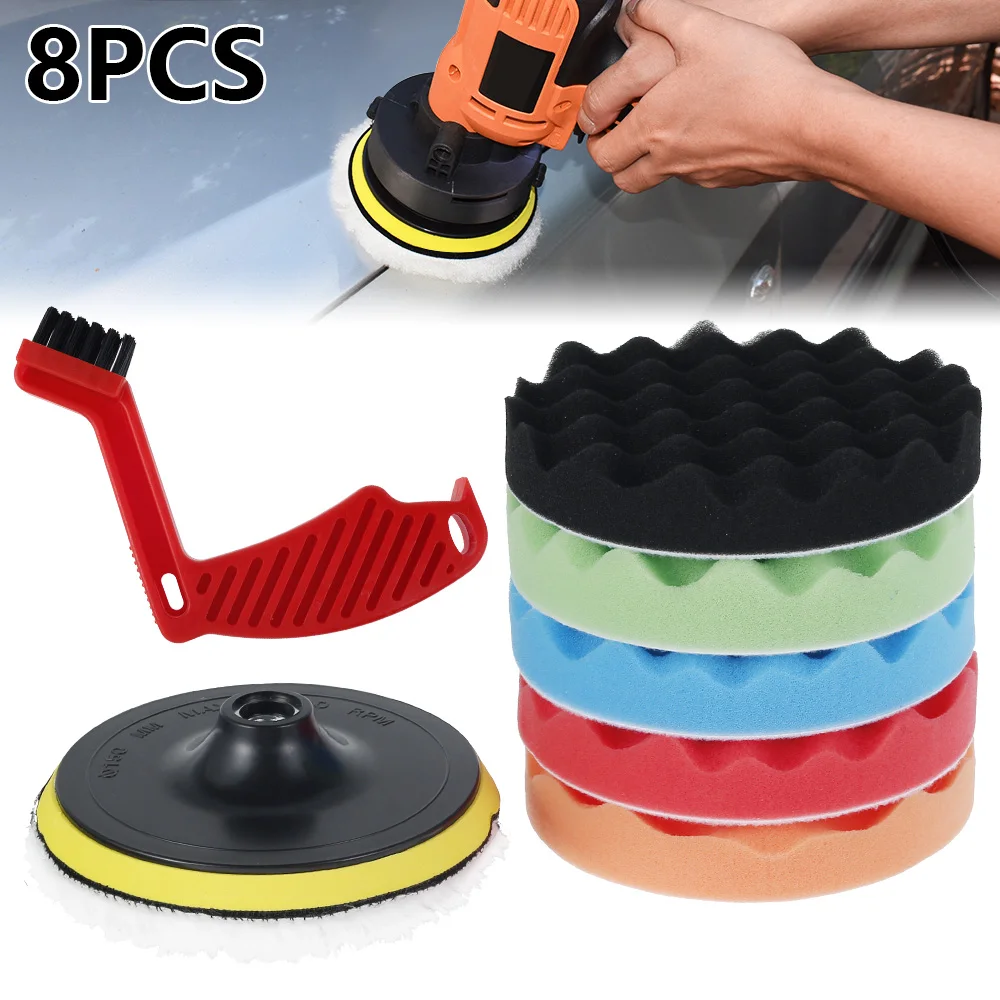 8Pcs Car Polishing Sponge Pads Kit Vehicle Cleaning Washing Buffing Waxing Woolen Foam Polisher Drill Adapter Wool Wheel Disc
8Pcs Car Polishing Sponge Pads Kit Vehicle Cleaning Washing Buffing Waxing Woolen Foam Polisher Drill Adapter Wool Wheel Disc
