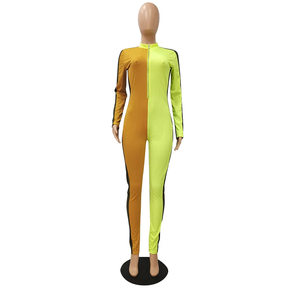 Color Block Patchwork Skinny Workout Long Jumpsuit 2021 Fall Sporty Long Sleeve One Piece Overall Casual Zipper Fitness Bodysuit
Color Block Patchwork Skinny Workout Long Jumpsuit 2021 Fall Sporty Long Sleeve One Piece Overall Casual Zipper Fitness Bodysuit