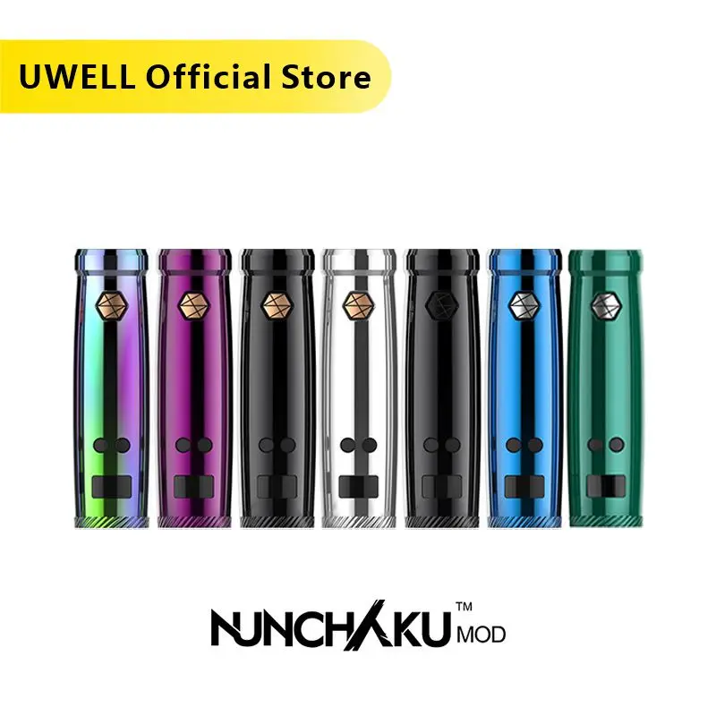 UWELL NUNCHAKU Mod 5-80W Power Mod Use 18650 Battery or USB Charge Suit For NUNCHAKU E-cigarette Vape Kit (Without battery)
UWELL NUNCHAKU Mod 5-80W Power Mod Use 18650 Battery or USB Charge Suit For NUNCHAKU E-cigarette Vape Kit (Without battery)