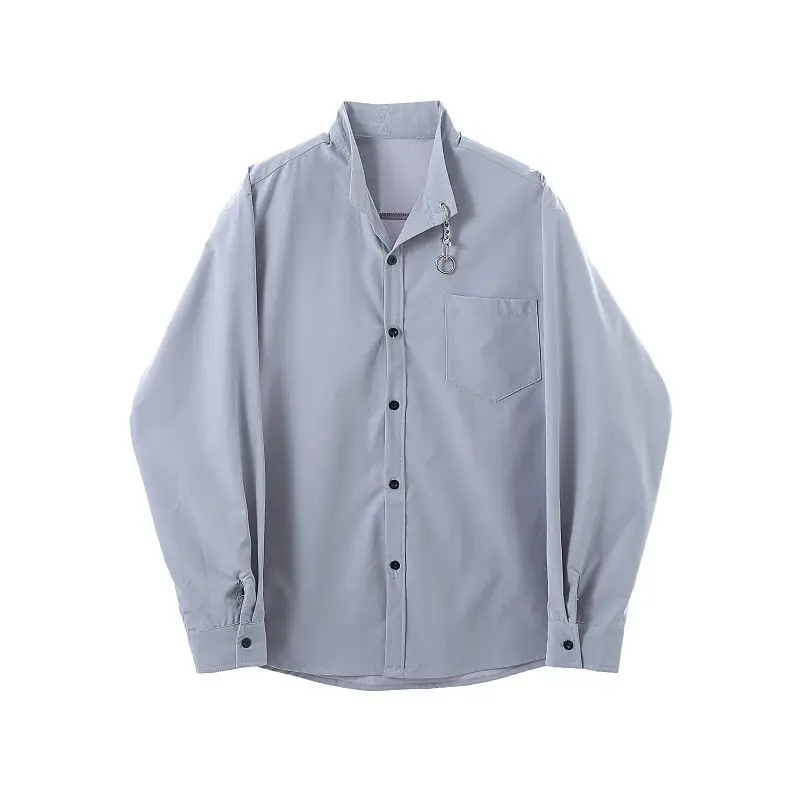 2020 Spring And Autumn New Youth Popular Solid Color Loose Sloppy Handsome Long-sleeved Shirt Fashion Casual Top M-XL
2020 Spring And Autumn New Youth Popular Solid Color Loose Sloppy Handsome Long-sleeved Shirt Fashion Casual Top M-XL