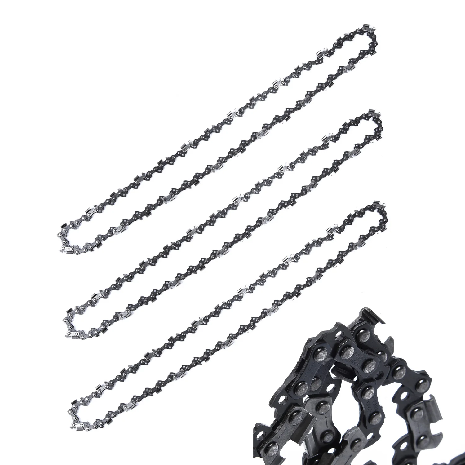 3pcs 16" 3/8" LP 0.050" 56DL Bar Chainsaw Chain Semi Chisel For DC UC NB Chain Saw Parts Garden Tools Replacement Access Newly
3pcs 16" 3/8" LP 0.050" 56DL Bar Chainsaw Chain Semi Chisel For DC UC NB Chain Saw Parts Garden Tools Replacement Access Newly