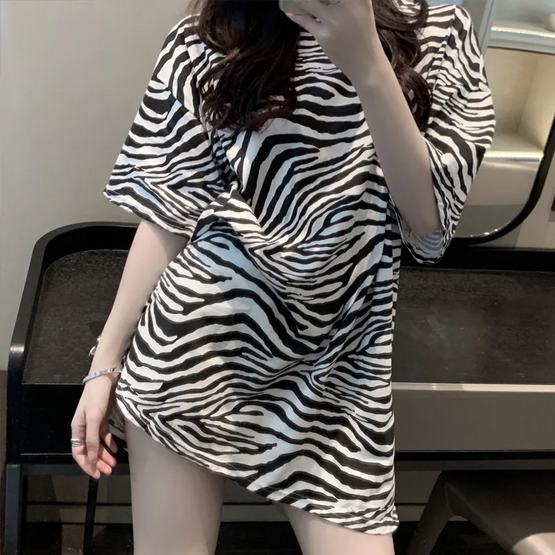 Popular Women T-Shirt Loose Short Sleeve Leopard Fashion Girl Wear O-Neck Base Clothes Leisure Jacket Summer T-Shirt
Popular Women T-Shirt Loose Short Sleeve Leopard Fashion Girl Wear O-Neck Base Clothes Leisure Jacket Summer T-Shirt