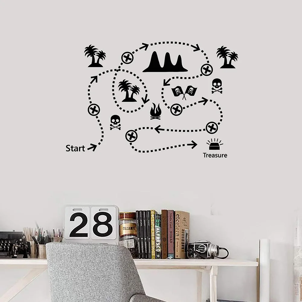 New arrival Pirate Treasure Map Kids Play Room Vinyl Wall Decal Home Decor Bedroom art mural wall stickers
New arrival Pirate Treasure Map Kids Play Room Vinyl Wall Decal Home Decor Bedroom art mural wall stickers