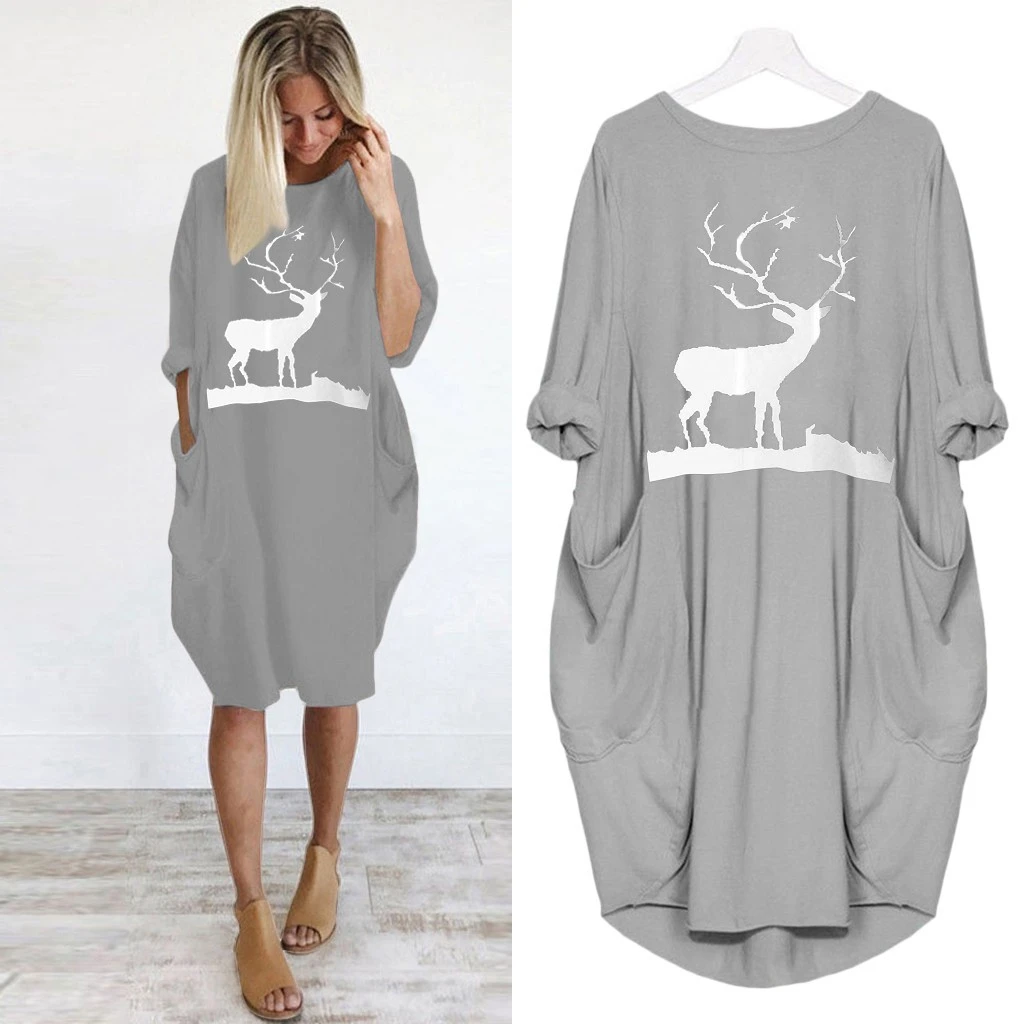 2020 Fashion T-Shirt For Women Pocket Deer Christmas Print Tshirt Tops Graphic Tees Women Off The Shoulder
2020 Fashion T-Shirt For Women Pocket Deer Christmas Print Tshirt Tops Graphic Tees Women Off The Shoulder