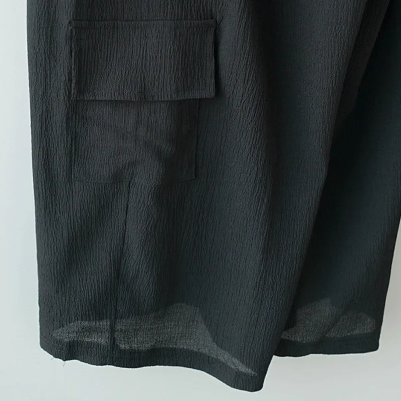 IEFB Summer Linen Lightweight Black Causal Wide Leg Pants Men's Trend Straight Ankle Length Pants Loose 2021 New Trousers 9Y7216
IEFB Summer Linen Lightweight Black Causal Wide Leg Pants Men's Trend Straight Ankle Length Pants Loose 2021 New Trousers 9Y7216