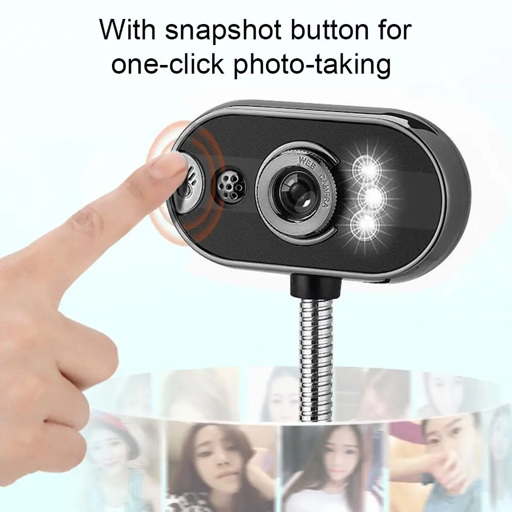480P HD Webcam With Microphone Can Adjustable PC Desktop Web Camera Cam Mini Computer Web Camera Cam Video Recording Work
480P HD Webcam With Microphone Can Adjustable PC Desktop Web Camera Cam Mini Computer Web Camera Cam Video Recording Work
