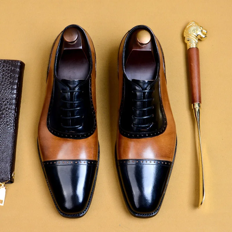 Vintage Mens Brogues Shoes Plain Toe Combinations Wingtip Business Formal Shoes Men Lace Up Dress Party Shoes for Men A53
Vintage Mens Brogues Shoes Plain Toe Combinations Wingtip Business Formal Shoes Men Lace Up Dress Party Shoes for Men A53