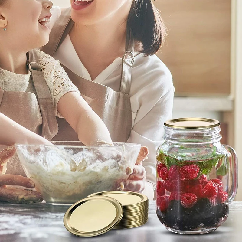 36-Piece Can Lids Split Cans, Reusable Leak-Proof Storage Solid Lids for Mason Jar Lids, Gold
36-Piece Can Lids Split Cans, Reusable Leak-Proof Storage Solid Lids for Mason Jar Lids, Gold
