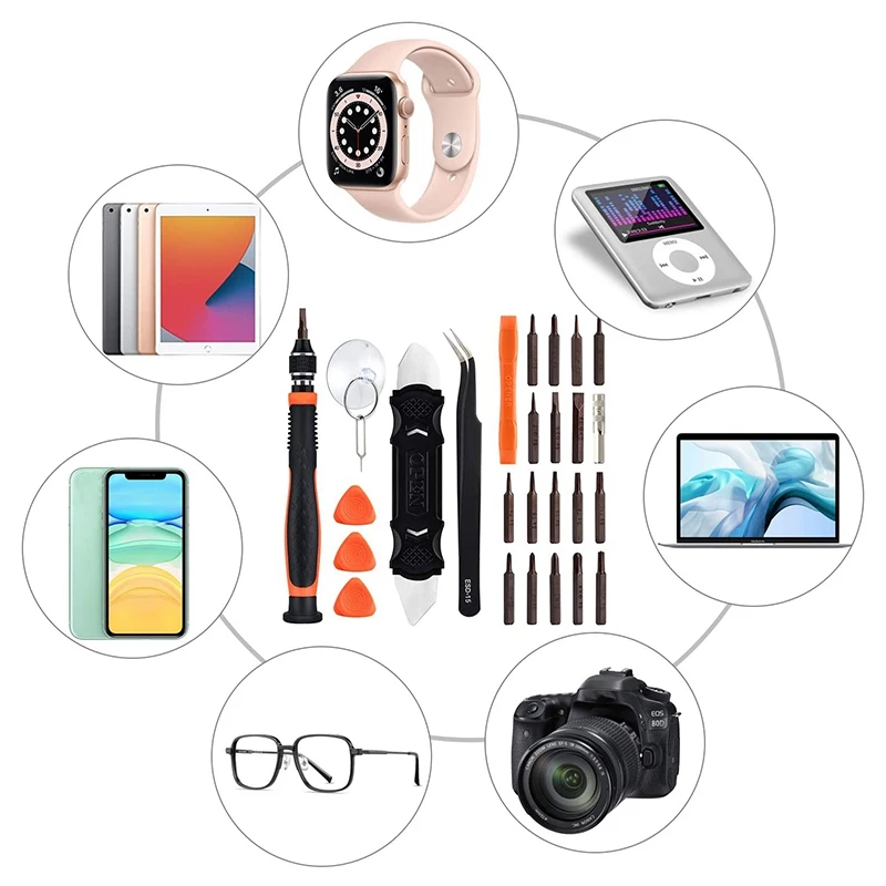26Pcs Precision Screwdriver Set Electronic Repair Kit Opening Tools for IPhone, for , for IPad
26Pcs Precision Screwdriver Set Electronic Repair Kit Opening Tools for IPhone, for , for IPad