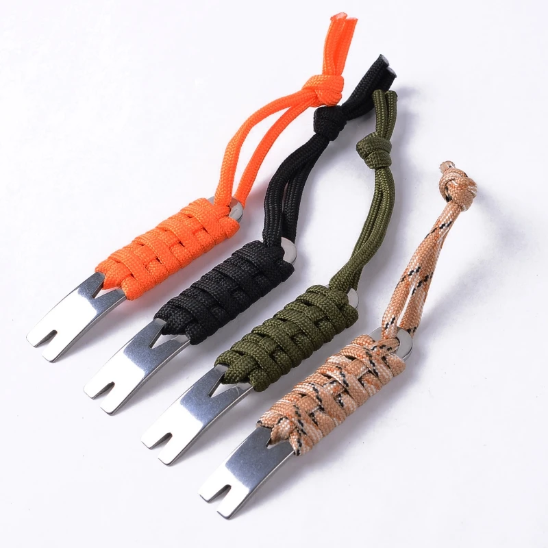 EDC DIY Parachute Pocket Crank Outdoor Handmade Stainless Steel Crank Scraper Crowbar Winding Pin Portable Multifunctional Tool
EDC DIY Parachute Pocket Crank Outdoor Handmade Stainless Steel Crank Scraper Crowbar Winding Pin Portable Multifunctional Tool