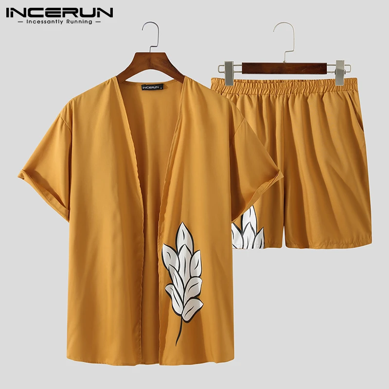 2021 Men Casual Sets Printed Vintage Open Stitch Short Sleeve Shirt Leisure Shorts Summer Streetwear Men Suits 2 Pieces INCERUN
2021 Men Casual Sets Printed Vintage Open Stitch Short Sleeve Shirt Leisure Shorts Summer Streetwear Men Suits 2 Pieces INCERUN