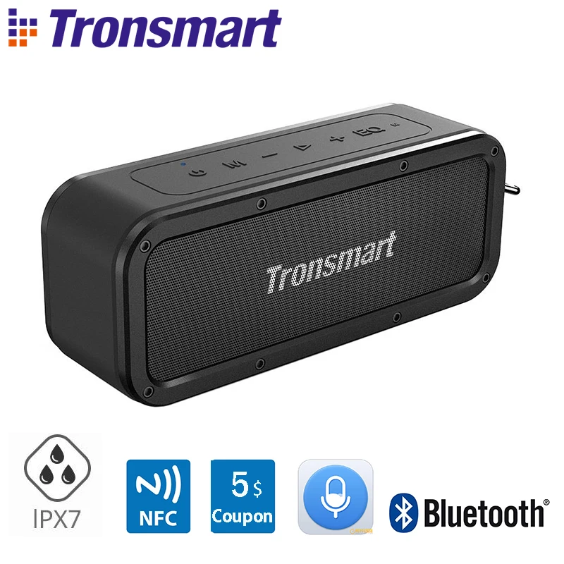 Портативная колонка Tronsmart Force Bluetooth 5 0 40 Вт водонепроницаемая IPX7 с голосовым