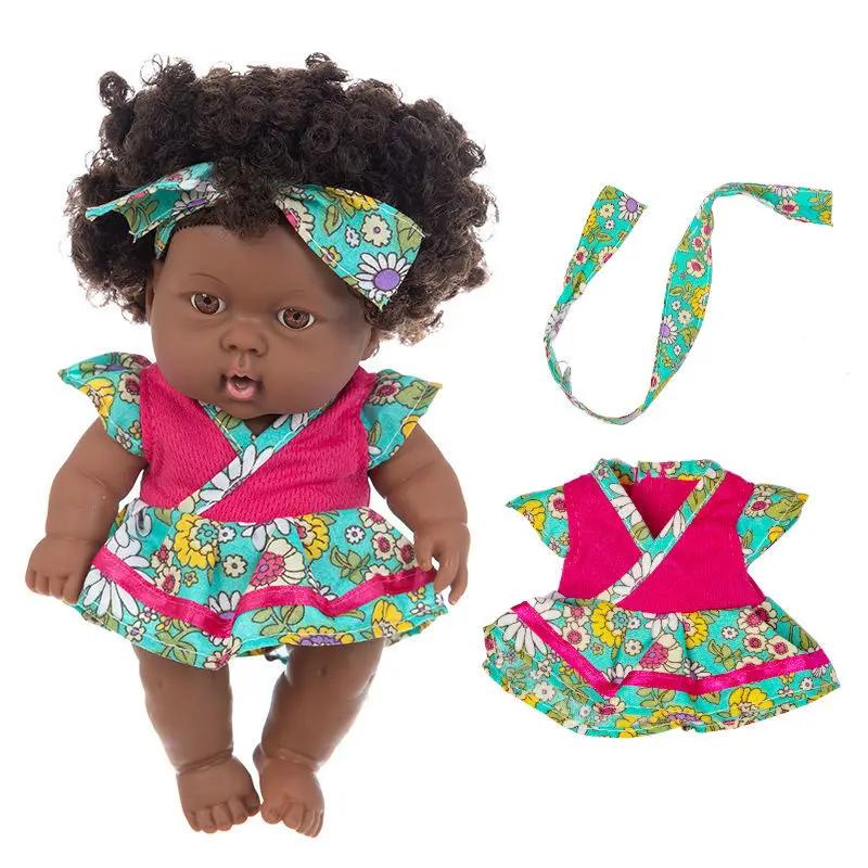 African Reborn Baby Doll Movable Joint Toy Christmas Best Gift For Girls Black Full Body Silicone Mini Cute Explosive Children
African Reborn Baby Doll Movable Joint Toy Christmas Best Gift For Girls Black Full Body Silicone Mini Cute Explosive Children
