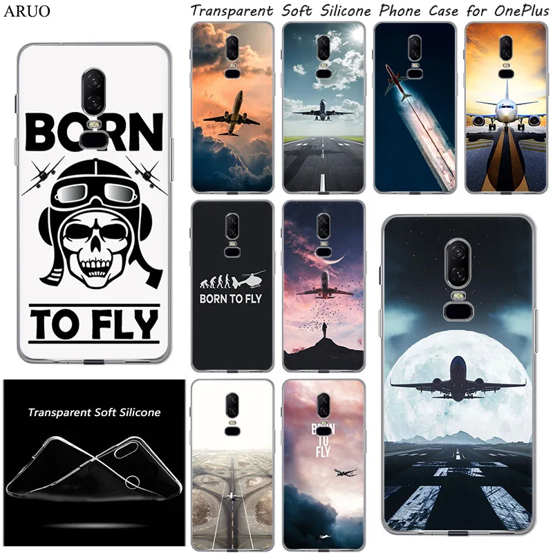 Чехол для телефона OnePlus X 8 7 6 5 Размер детей 3-5 лет до Pro самолет Born To Fly силиконовый