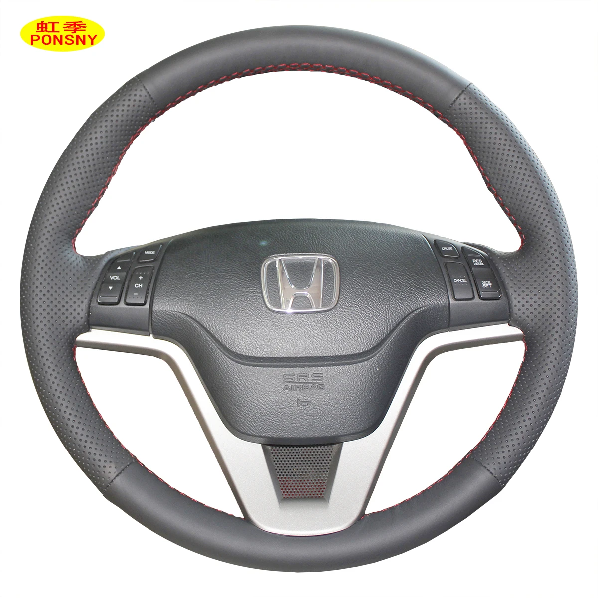 PONSY Top Layer Genuine Cow Leather Car Steering Wheel Covers Case for Honda CRV 2007-2011 CR-V Auto Hand-stitched Cover
PONSY Top Layer Genuine Cow Leather Car Steering Wheel Covers Case for Honda CRV 2007-2011 CR-V Auto Hand-stitched Cover