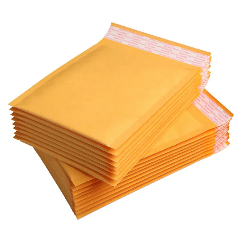 Качественные желтые конверты из крафт-бумаги с пузырьками мягкие сумка для