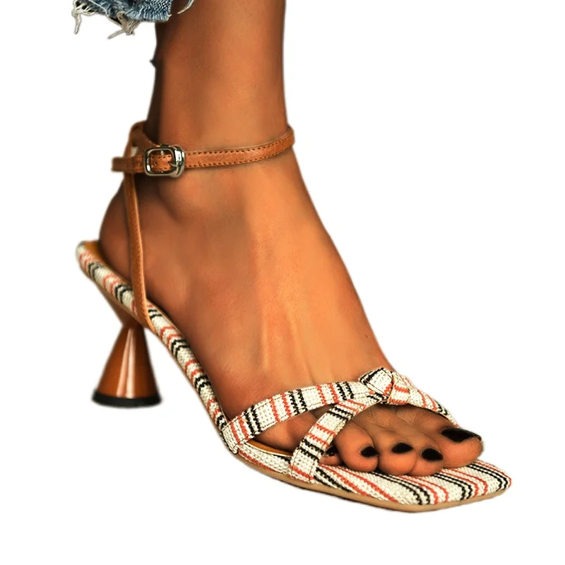 NAICEN Ladies Sandals Fashion High Heels Colorful Belt Buckle High Heel Open Toe Ladies Shoes Zapatos De Mujer Buckle Strap
NAICEN Ladies Sandals Fashion High Heels Colorful Belt Buckle High Heel Open Toe Ladies Shoes Zapatos De Mujer Buckle Strap