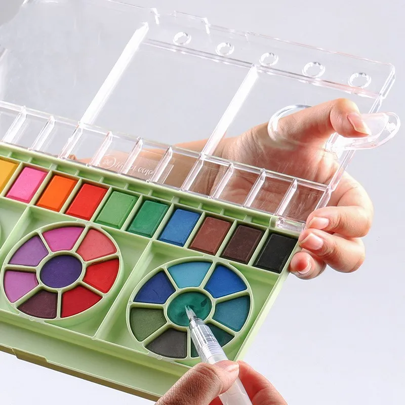 2022 New 36 Colors Solid Watercolor Pigment Paint with Brush Pen Water Color Painting Hand-painted Portable Paint Art Supplies
2022 New 36 Colors Solid Watercolor Pigment Paint with Brush Pen Water Color Painting Hand-painted Portable Paint Art Supplies