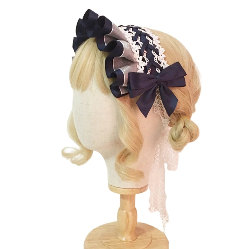 Lolita Maid Cosplay Party Headdress Sweet Ruffled Ribbon Bow Lace Anime Hairband X7YA
Lolita Maid Cosplay Party Headdress Sweet Ruffled Ribbon Bow Lace Anime Hairband X7YA