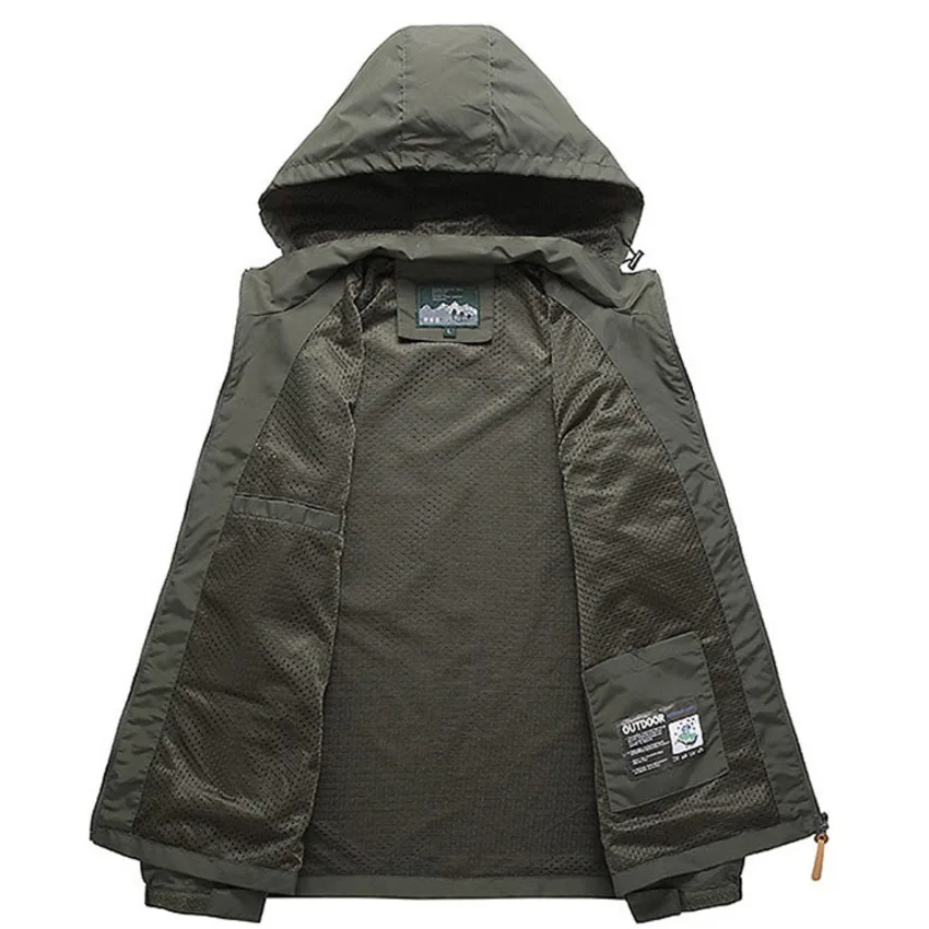Men's Jackets Hooded Coats Waterproof Streetwear Tactical Bomber Male Outdoor Outwears Windbreaker Autumn Sport Jacket Coats
Men's Jackets Hooded Coats Waterproof Streetwear Tactical Bomber Male Outdoor Outwears Windbreaker Autumn Sport Jacket Coats