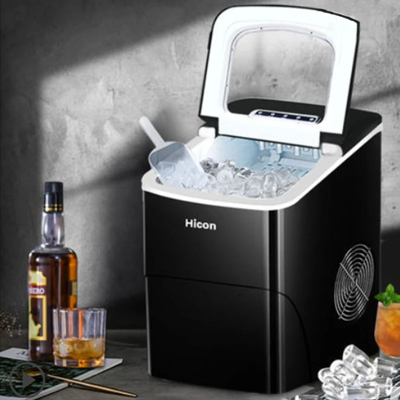 Hicon Electric Ice Maker 15KG/24H Bullet Cylindrical Home Ice Cube Making Machine Countertop For Commercial Small Milk Tea Shop
Hicon Electric Ice Maker 15KG/24H Bullet Cylindrical Home Ice Cube Making Machine Countertop For Commercial Small Milk Tea Shop