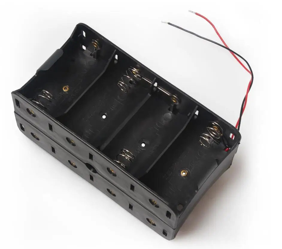 100pcs/lot Dual Wires Double Sides D Size Battery Holder Storage Box Case 8 Slots For 8 x 1.5V D Size Batteries
100pcs/lot Dual Wires Double Sides D Size Battery Holder Storage Box Case 8 Slots For 8 x 1.5V D Size Batteries