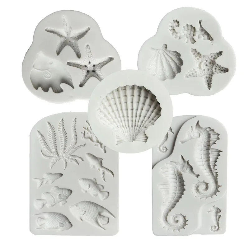 Shells, starfish, seahorses Shapd Fondant Molds Candy Chocolate Pudding Mould Cake Decoration Tools
Shells, starfish, seahorses Shapd Fondant Molds Candy Chocolate Pudding Mould Cake Decoration Tools