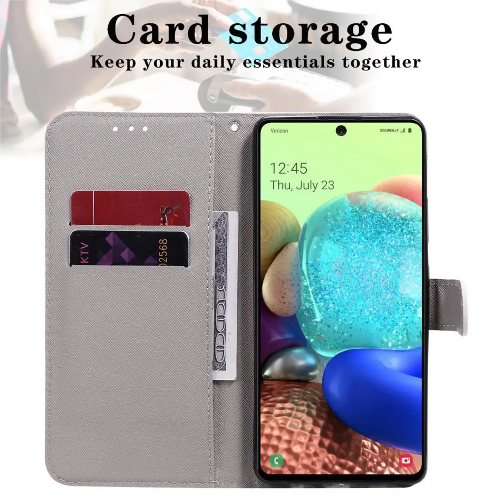 3D Drawing design Wrist strap Wallet Phone Case For Samsung Galaxy A71 Case Magnetic Flip Leather Case For Samsung A71 5G Cover
3D Drawing design Wrist strap Wallet Phone Case For Samsung Galaxy A71 Case Magnetic Flip Leather Case For Samsung A71 5G Cover