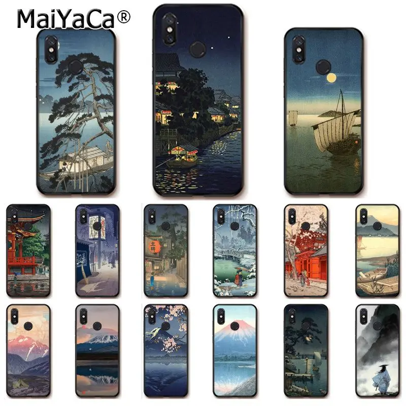 MaiYaCa художественный кран в японском стиле Fuji Mountain Wave PhoneCase для Xiaomi mi5 6 A1 A2 Lite Mi9 9SE
