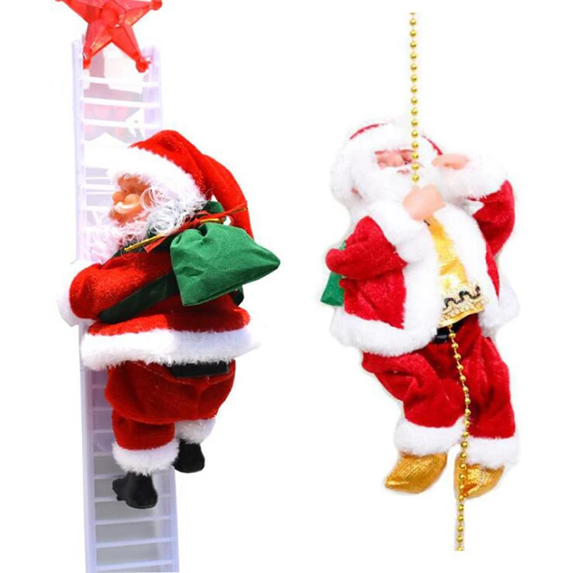 Christmas Ornament Decoration Climbing Santa Claus Toy For Kids Children Christmas Electric Toy Doll with Music Battery Operated
Christmas Ornament Decoration Climbing Santa Claus Toy For Kids Children Christmas Electric Toy Doll with Music Battery Operated