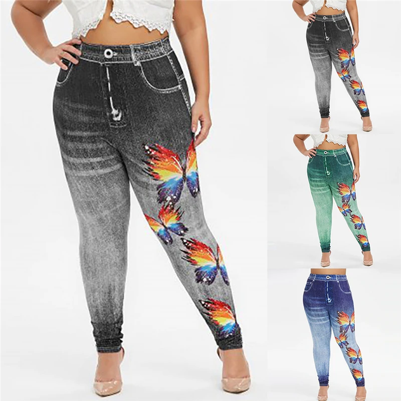 Plus Size Casual High Waist Summer Autumn Pant Slim High Quality Cotton Denim Trousers Imitation Denim For Ladies
Plus Size Casual High Waist Summer Autumn Pant Slim High Quality Cotton Denim Trousers Imitation Denim For Ladies
