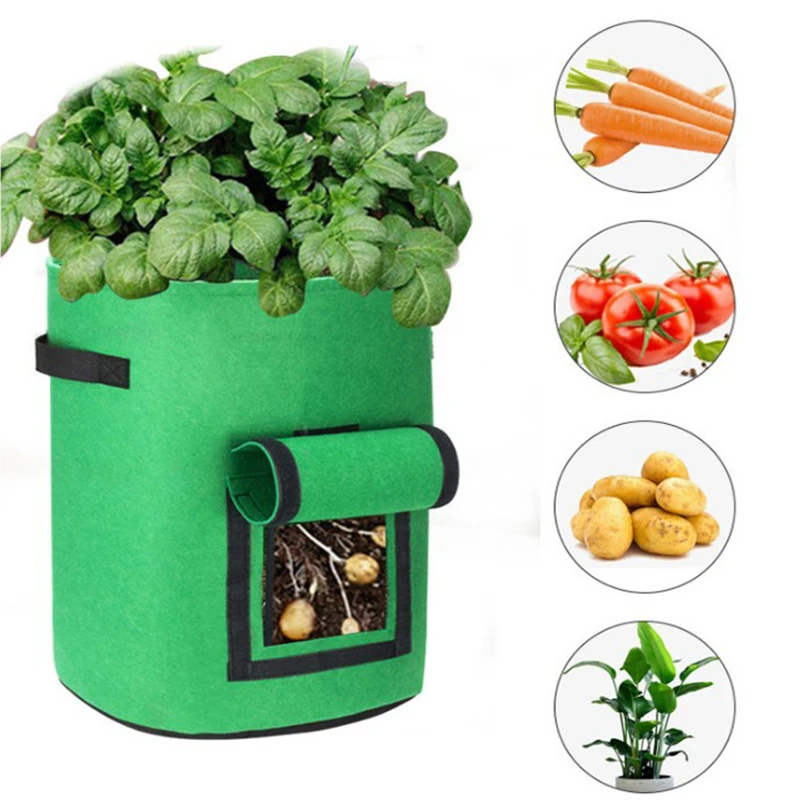 Potato Planting Bag Felt Non-Woven Potato Tomato Vegetables Planting Bucket Plant Planting Bag Plant Growth Bag Garden Tools
Potato Planting Bag Felt Non-Woven Potato Tomato Vegetables Planting Bucket Plant Planting Bag Plant Growth Bag Garden Tools