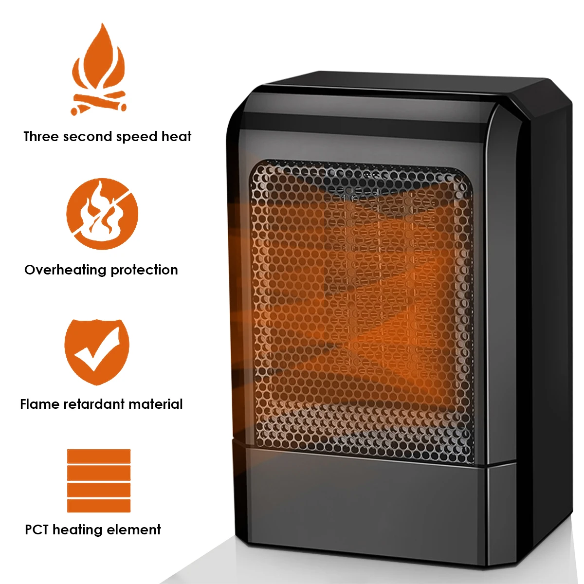 500W Mini Fan Heater Space Heater Electric PTC Ceramic Heating Fan for Home Office Tabletop Floor Black/EU Plug500W Mini Fan Hea
500W Mini Fan Heater Space Heater Electric PTC Ceramic Heating Fan for Home Office Tabletop Floor Black/EU Plug500W Mini Fan Hea
