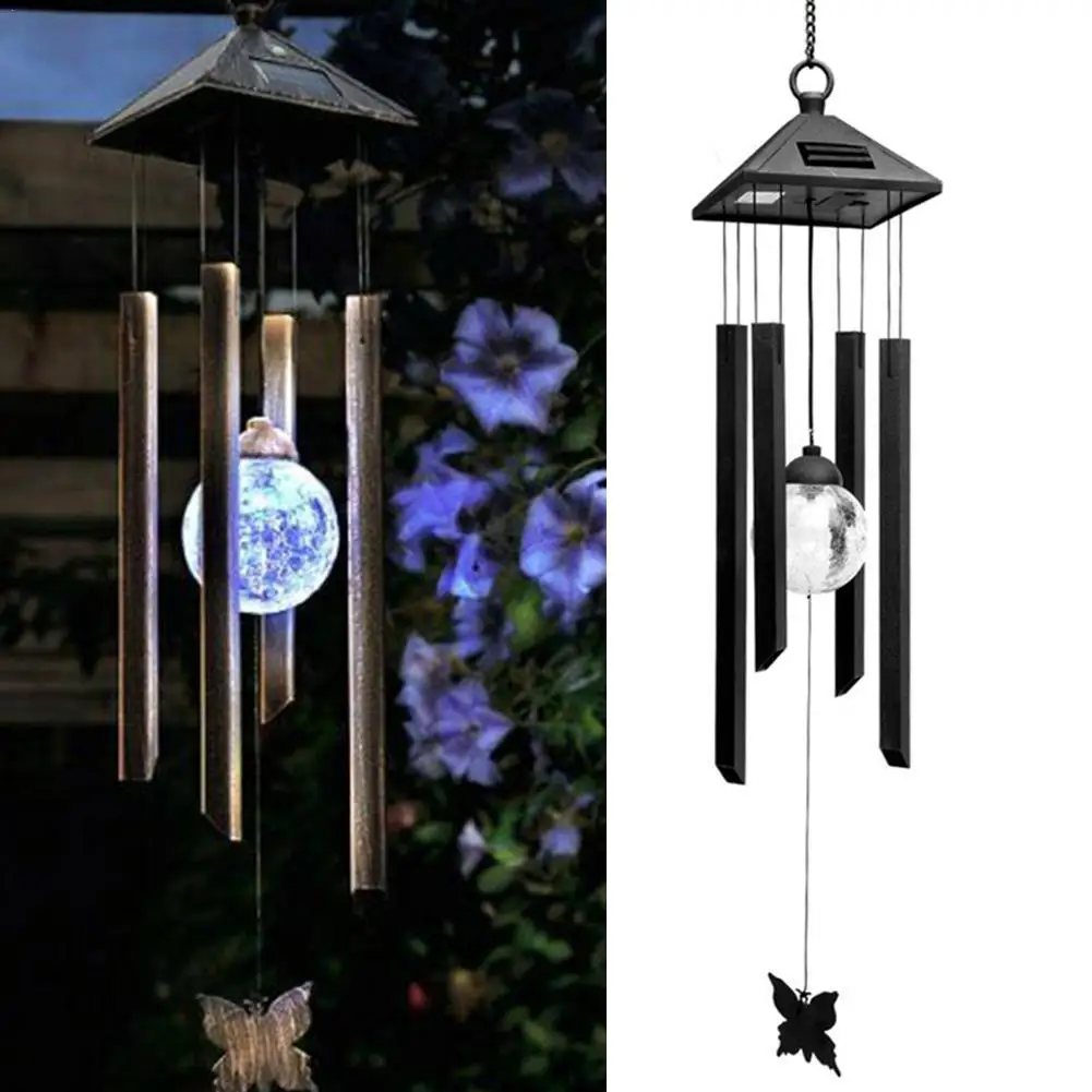Solar Wind Chime Lamp Outdoor Lighting Waterproof Crystal Chime Decoration Pendant Garden Ball Wind Butterfly L4Z8
Solar Wind Chime Lamp Outdoor Lighting Waterproof Crystal Chime Decoration Pendant Garden Ball Wind Butterfly L4Z8