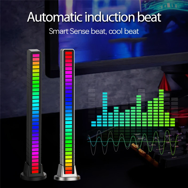 Auto RGB Music Sound Control LED Level Light Bar Novelty Rhythm Lamp PC Desktop Setup Backlight Car Vehicle Atmosphere Light 
Auto RGB Music Sound Control LED Level Light Bar Novelty Rhythm Lamp PC Desktop Setup Backlight Car Vehicle Atmosphere Light