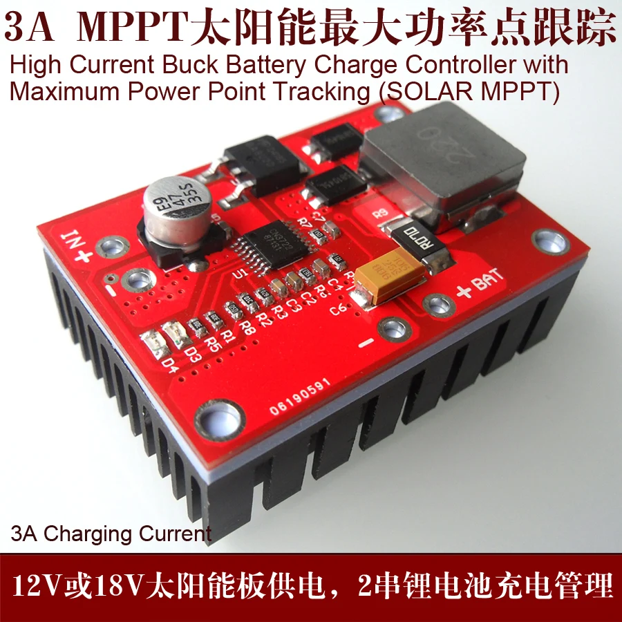 7.2V 7.4v 8.4v 2 Series Lithium Battery Charger 12V Solar MPPT Solar Control Cn3722
7.2V 7.4v 8.4v 2 Series Lithium Battery Charger 12V Solar MPPT Solar Control Cn3722