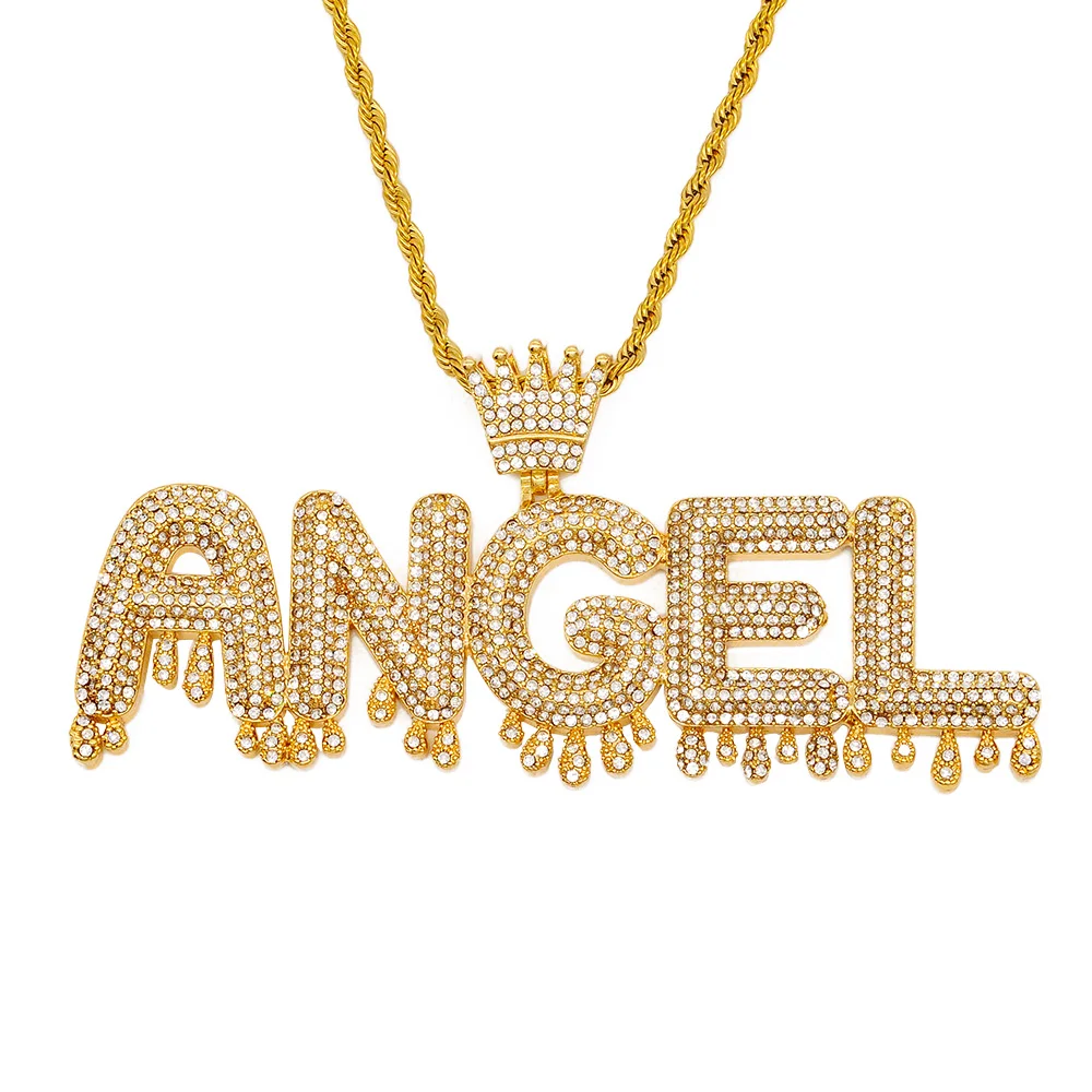 Hip Hop Luxury Crown Baby Letter Pendant Necklace Stainless Steel Rope Chain Necklaces Dropshipping Street Trendy Jewelry
Hip Hop Luxury Crown Baby Letter Pendant Necklace Stainless Steel Rope Chain Necklaces Dropshipping Street Trendy Jewelry