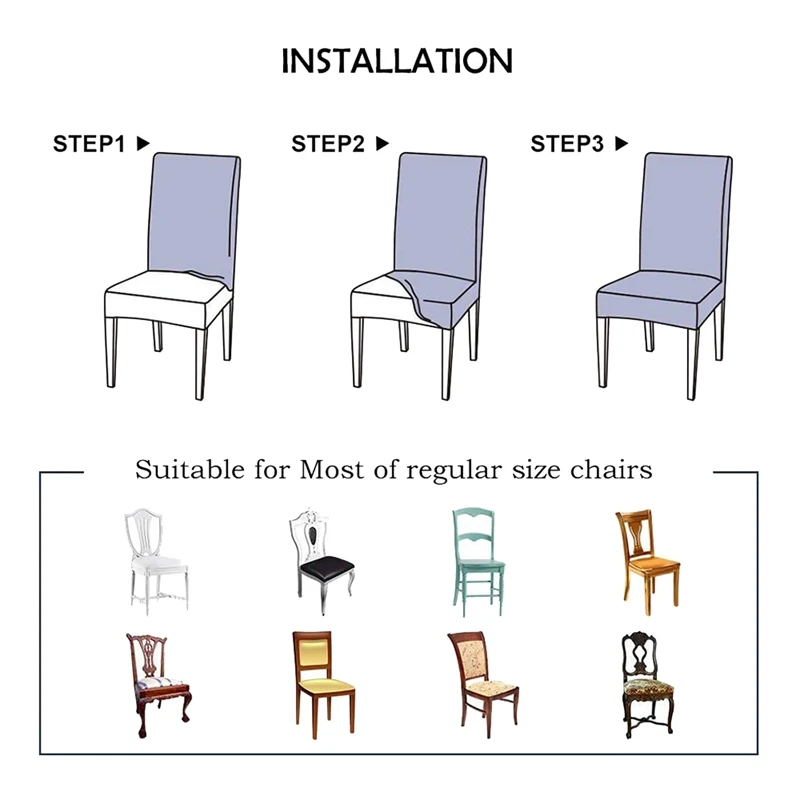 Dining Room Chair Covers Set Stretch Removable Washable Kitchen Chair Slipcovers Protector for Dining Room Hotel
Dining Room Chair Covers Set Stretch Removable Washable Kitchen Chair Slipcovers Protector for Dining Room Hotel